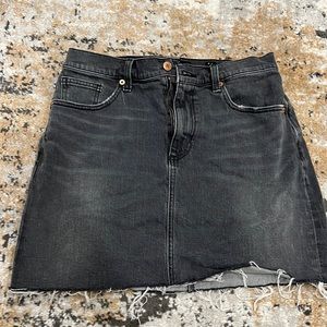 Lucky Brand Black Jean Skirt “Old Fav Mini” Size 6/28